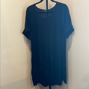 Torrid Blue Relaxed Cuffed Sleeve Mini Dress